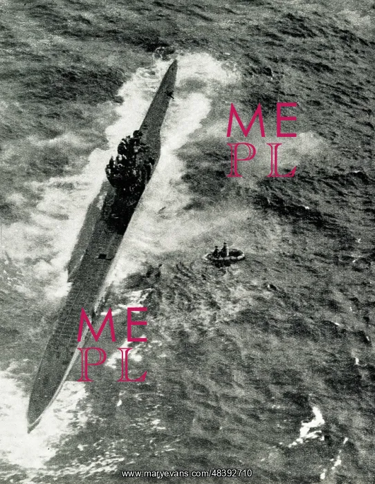 : German U-boat surrenders to coastal command, WW2 : German U-boat surrenders to coastal command, WW2