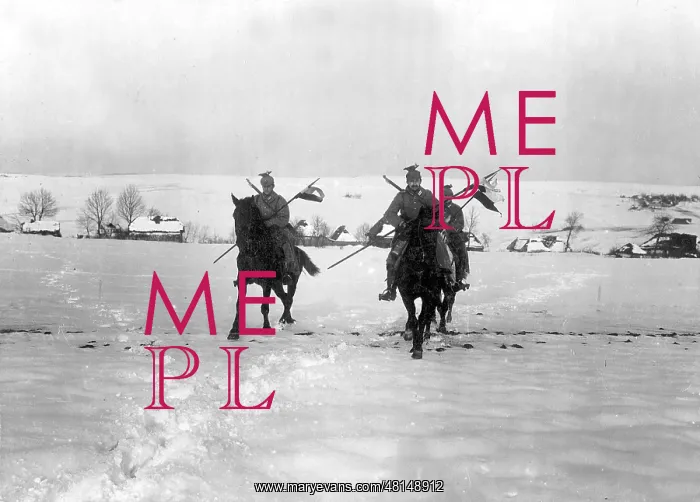: German Uhlan patrol in Poland, 1916 : German Uhlan patrol in Poland, 1916