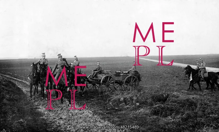 : German uhlans with machine guns, 1916 : German uhlans with machine guns, 1916