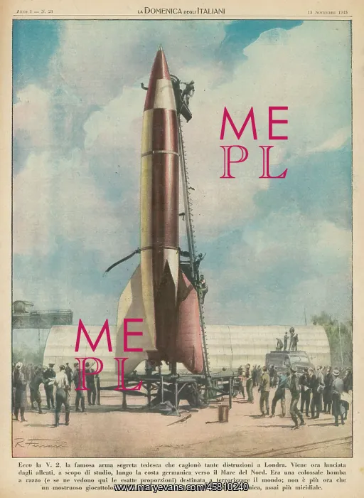 : GERMAN V2 ROCKET 1945 : GERMAN V2 ROCKET 1945