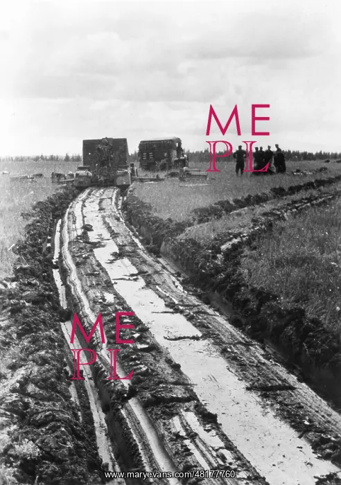 : German vehicles in the mud on the Eastern Front, 1942 : German vehicles in the mud on the Eastern Front, 1942