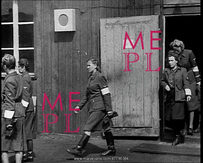 : German Women Jailers Being Marched Out Of Their : German Women Jailers Being Marched Out Of Their