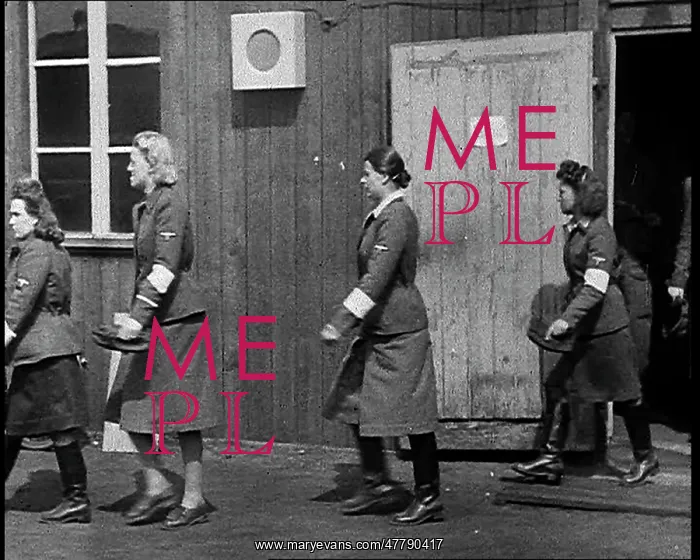 : German Women Jailers Being Marched Out Of Their : German Women Jailers Being Marched Out Of Their