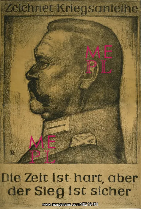 : German World War I poster with a portrait ? : German World War I poster with a portrait ?