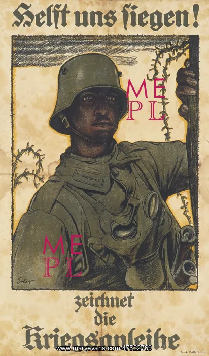 : German World War One poster : German World War One poster