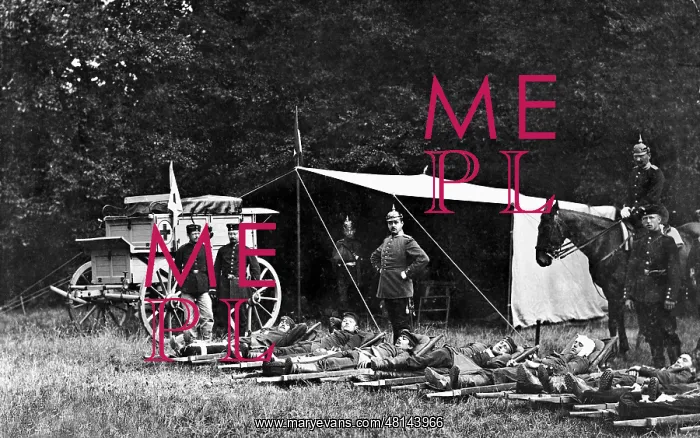  : German wounded during an exercise, 1902