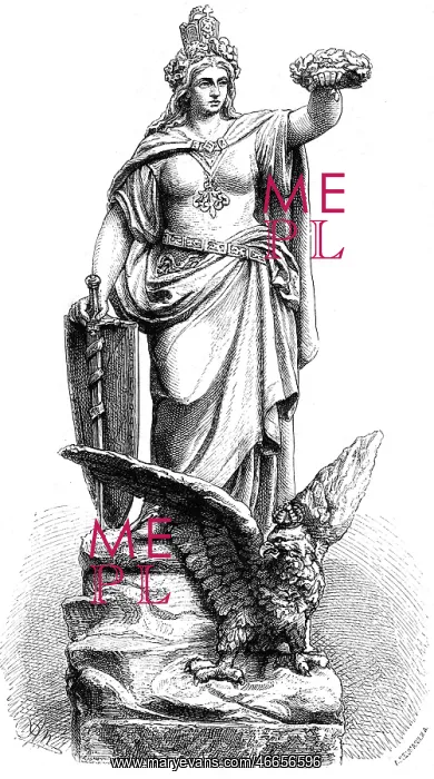 : Germania, personification of the German Nation : Germania, personification of the German Nation
