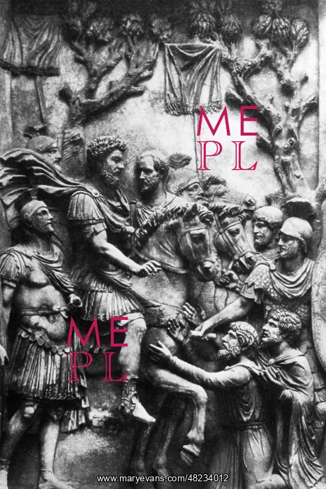 : Germanic people surrender to a Roman emperor, AD 176 : Germanic people surrender to a Roman emperor, AD 176