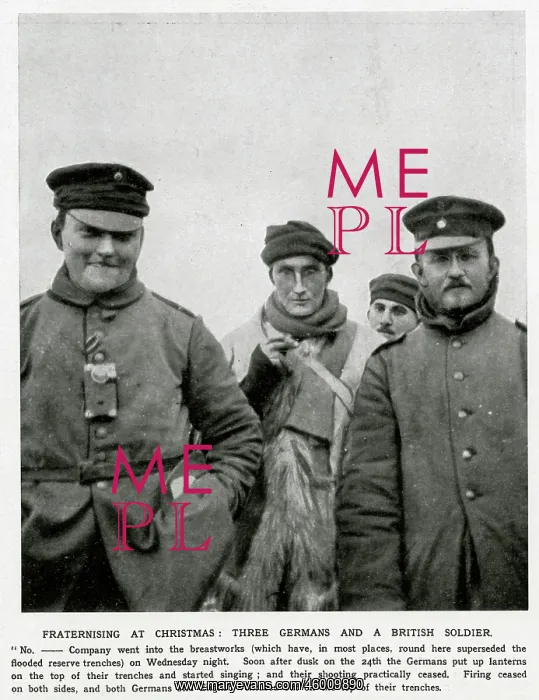 : Three Germans and a British soldier : Three Germans and a British soldier