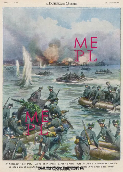 : GERMANS CROSS THE DON : GERMANS CROSS THE DON