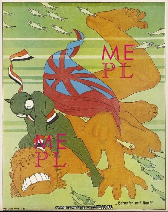 : GERMANS DROWN JOHN BULL : GERMANS DROWN JOHN BULL