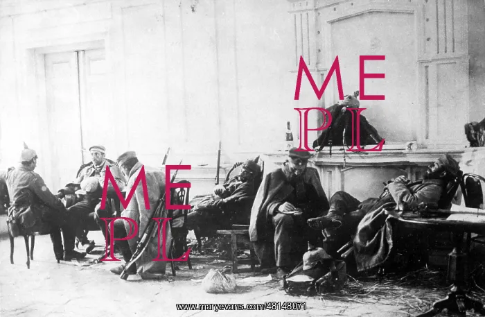 : German's with light injuries in Grodno, 1915 : German's with light injuries in Grodno, 1915