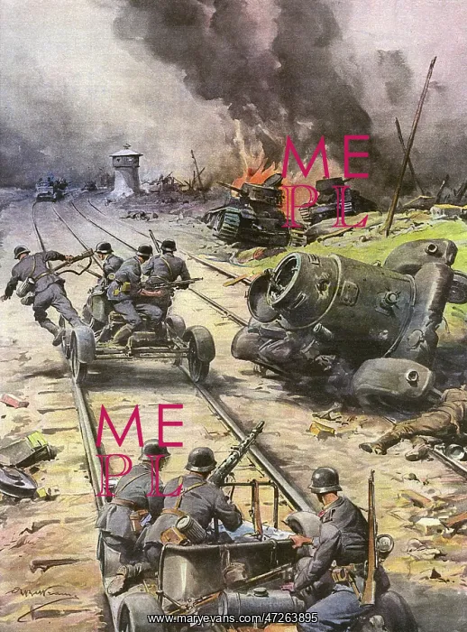: GERMANS USE TROLLEYS : GERMANS USE TROLLEYS