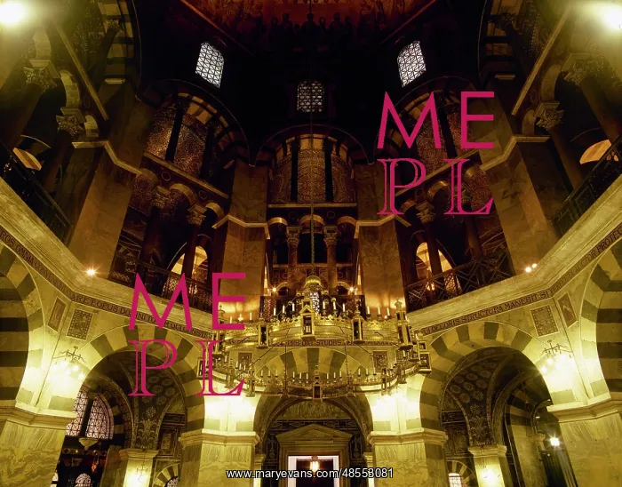 : Germany. Aachen Cathedral. Palatine Chapel. Interior : Germany. Aachen Cathedral. Palatine Chapel. Interior