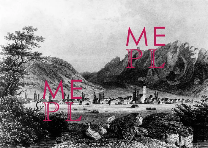: Germany, Bavaria, Oberammergau in the 19 : Germany, Bavaria, Oberammergau in the 19