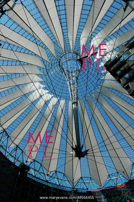 : Germany. Berlin. Dome of the Sony Center by German architect : Germany. Berlin. Dome of the Sony Center by German architect