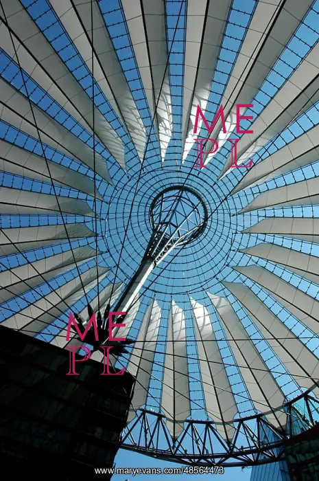 : Germany. Berlin. Dome of the Sony Center by German architect : Germany. Berlin. Dome of the Sony Center by German architect