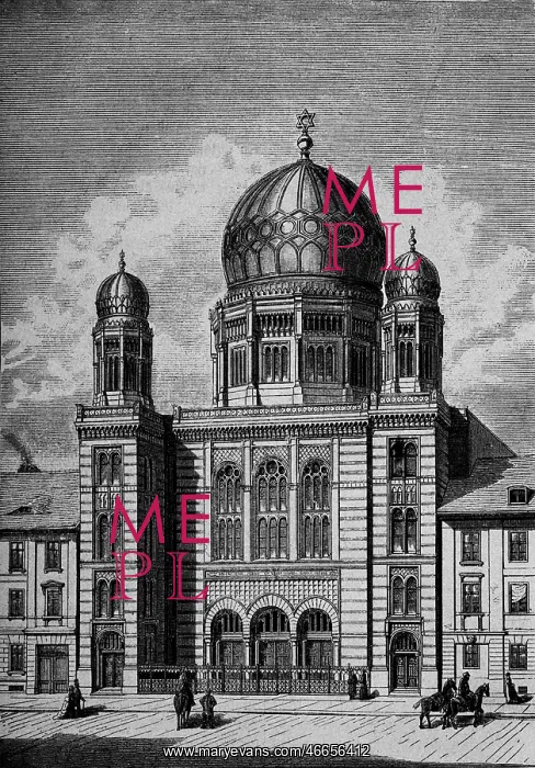 : Germany, Berlin, New Synagogue, exterior view : Germany, Berlin, New Synagogue, exterior view