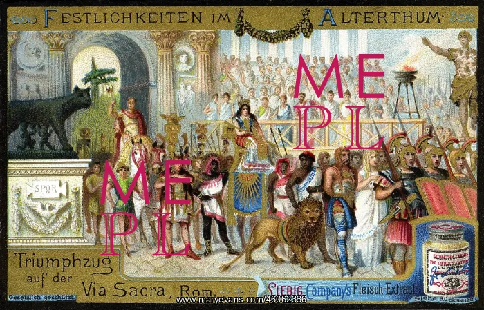 : Germany, circa 1899, triumphal procession on : Germany, circa 1899, triumphal procession on