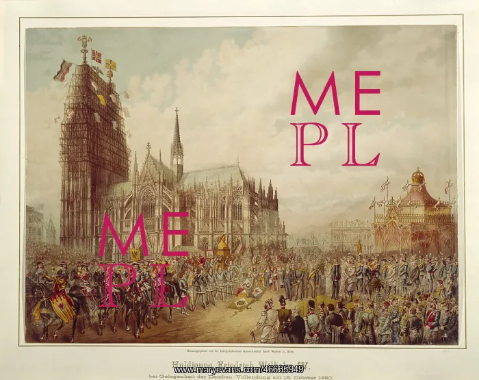 : Germany, Cologne, churches, cathedral, completion : Germany, Cologne, churches, cathedral, completion