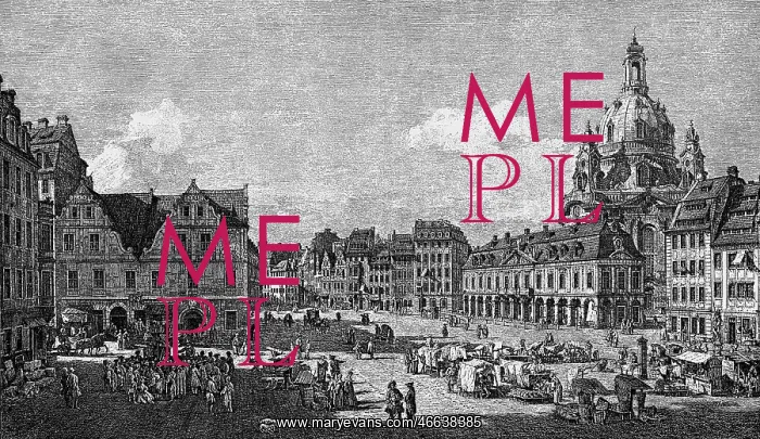 : Germany, Dresden, squares, Neumarkt, copper engraving : Germany, Dresden, squares, Neumarkt, copper engraving