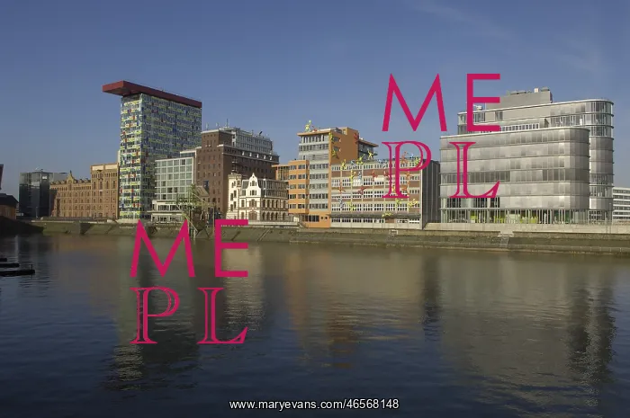 : GERMANY. Dusseldorf. Modern buildings in Media : GERMANY. Dusseldorf. Modern buildings in Media