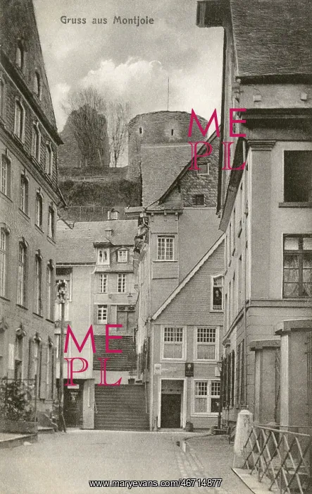 : Germany - Monschau - Eifel Region - View toward the Castle : Germany - Monschau - Eifel Region - View toward the Castle