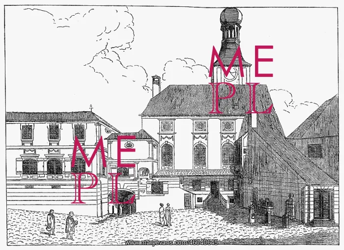 : Germany, Munich, buildings, Old Townhall, etching : Germany, Munich, buildings, Old Townhall, etching