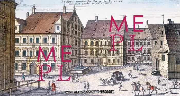 : Germany, Munich, between Carmelite Church and : Germany, Munich, between Carmelite Church and