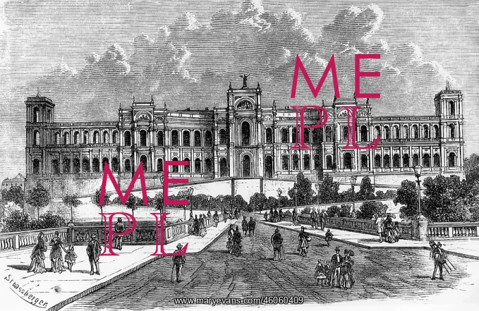 : Germany, Munich, Maximilianeum, built 1857 - : Germany, Munich, Maximilianeum, built 1857 -