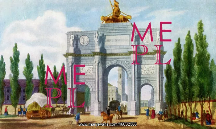 : Germany, Munich, monuments, Siegestor, built : Germany, Munich, monuments, Siegestor, built