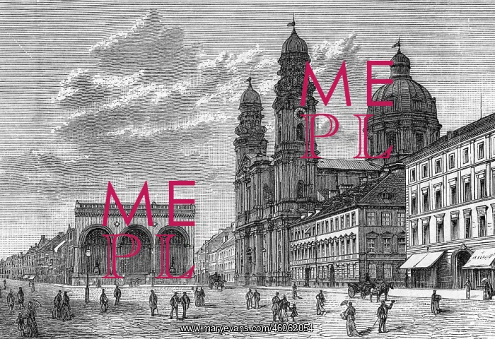 : Germany, Munich, Odeonsplatz with Feldherrnhalle : Germany, Munich, Odeonsplatz with Feldherrnhalle