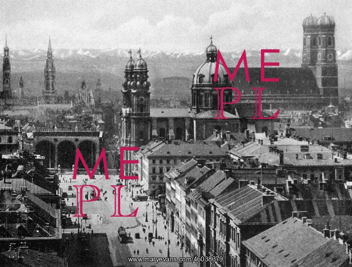 : Germany, Munich, Odeonsplatz, view, 1930s : Germany, Munich, Odeonsplatz, view, 1930s