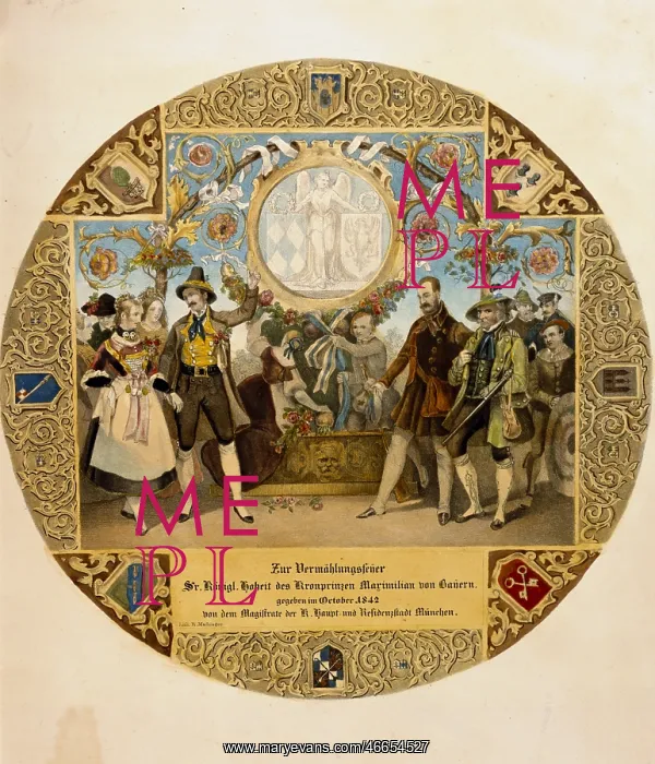 : Germany, Munich, Oktoberfest, paper target, wedding : Germany, Munich, Oktoberfest, paper target, wedding