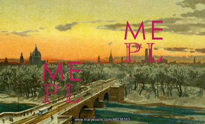: Germany, Munich, view over Maximilian bridge : Germany, Munich, view over Maximilian bridge