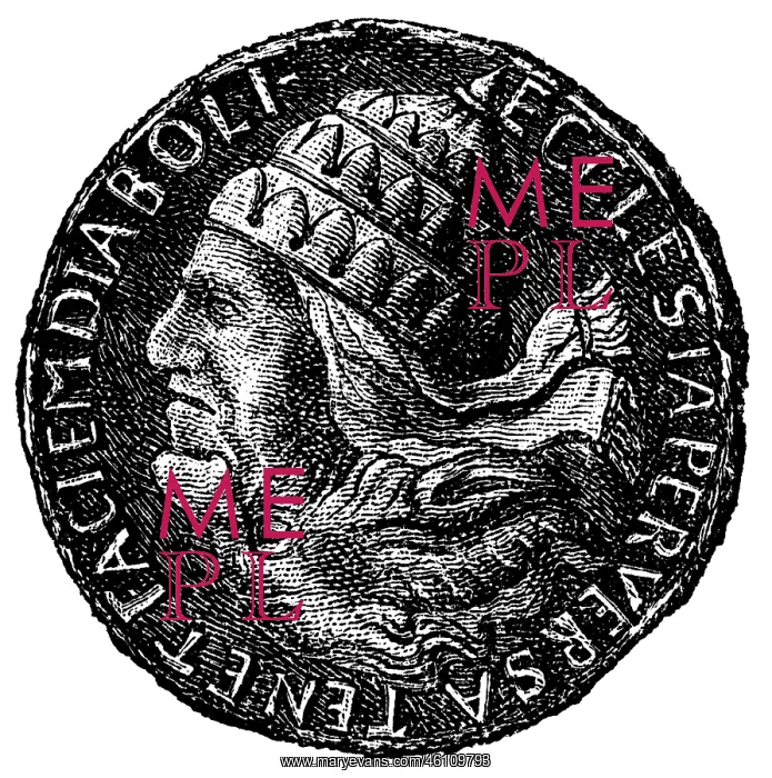 : Germany, satirical medal, obverse, double-face of Pope and d : Germany, satirical medal, obverse, double-face of Pope and d