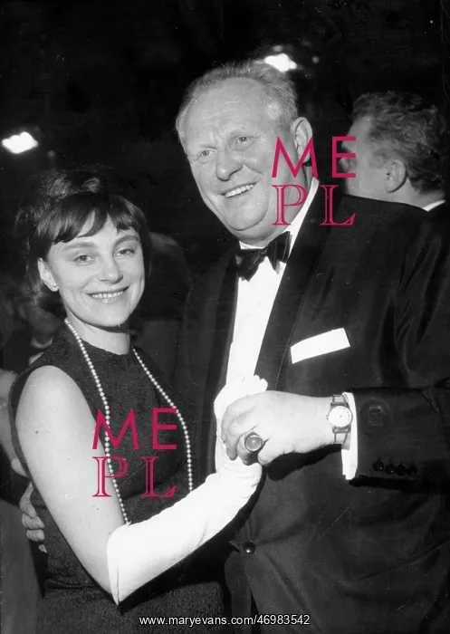 : Gert Frobe, German actor, dancing at a party : Gert Frobe, German actor, dancing at a party