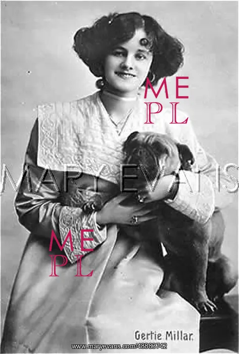  : GERTIE MILLAR / WITH DOG