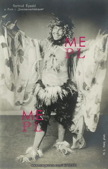 : Gertrud Eysoldt as Puck : Gertrud Eysoldt as Puck