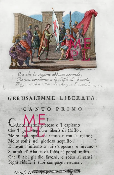 : Gerusalemme Liberata (Jerusalem Delivered), 1581, by Torquat : Gerusalemme Liberata (Jerusalem Delivered), 1581, by Torquat