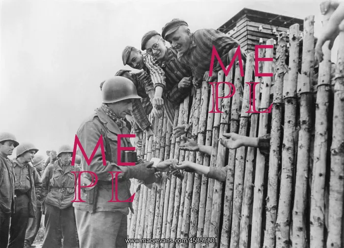 : GI of the Seventh US Army gives his last cigarettes : GI of the Seventh US Army gives his last cigarettes