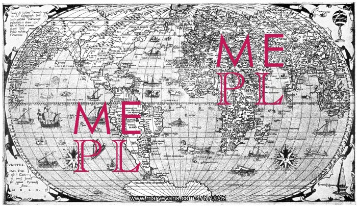 : Giacomo Gastaldi, World Map, 1560 : Giacomo Gastaldi, World Map, 1560