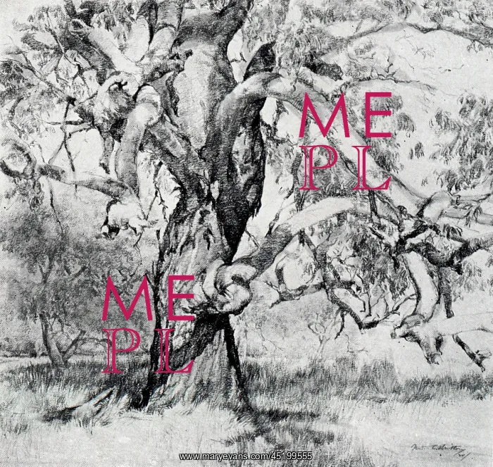 : The Giant. A landscape pencil drawing, dominated by the presence of a very large : The Giant. A landscape pencil drawing, dominated by the presence of a very large