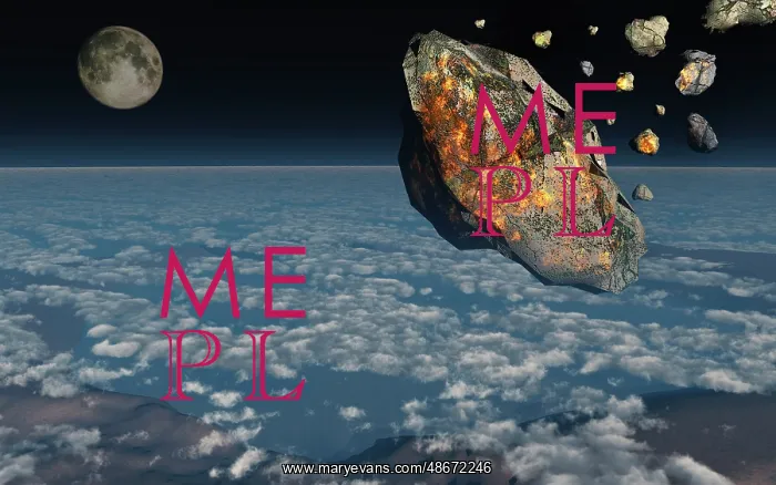 : A giant asteroid burning up in the Earth's atmosphere : A giant asteroid burning up in the Earth's atmosphere