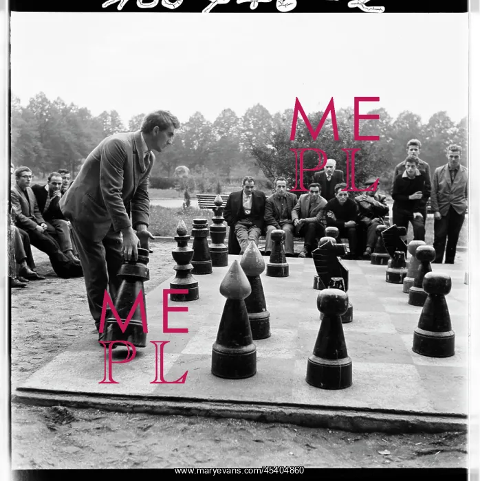: Giant chess with concrete chessboard : Giant chess with concrete chessboard