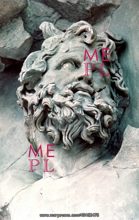 : The giant Clytius. Detail of a relief, from the : The giant Clytius. Detail of a relief, from the