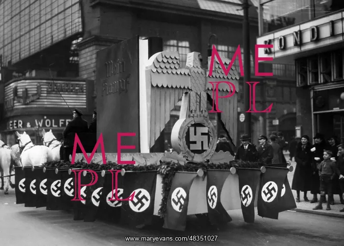 : Giant dummy of Mein Kampf : Giant dummy of Mein Kampf