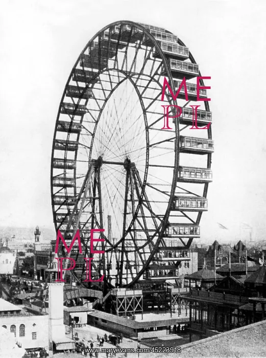 : The giant Ferris Wheel at the Chicago World's ? : The giant Ferris Wheel at the Chicago World's ?