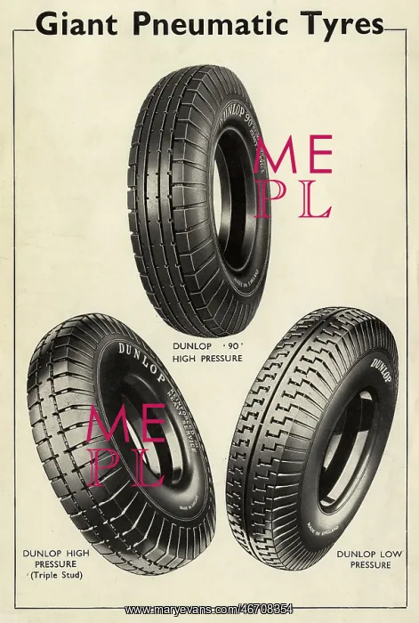 : Giant Pneumatic Tyres - Dunlop - Three styles : Giant Pneumatic Tyres - Dunlop - Three styles