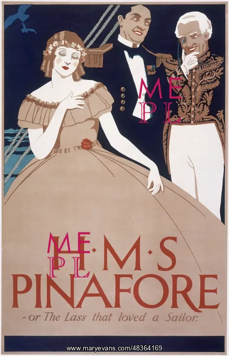 : Gibert and Sullivan theatre poster : Gibert and Sullivan theatre poster